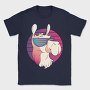 Llama Sunglasses Retro, Tricou Barbati (Unisex)