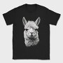 Llama Portrait, Tricou Barbati (Unisex)
