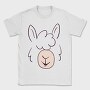 Llama Face, Tricou Barbati (Unisex)