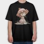 Vintage Strawberry Girl, Tricou Oversize Barbati (Unisex)