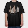 Warm Winter Wishes, Tricou Oversize Barbati (Unisex)