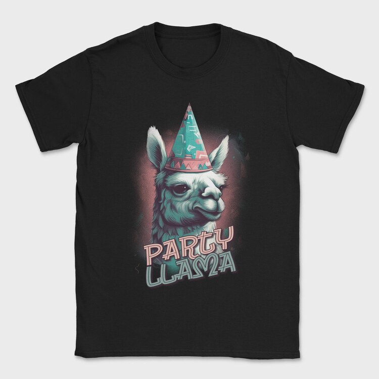 Llama Birthday Party, Tricou Barbati (Unisex)