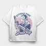 Living the Scrub Life, Tricou Oversize Barbati (Unisex)
