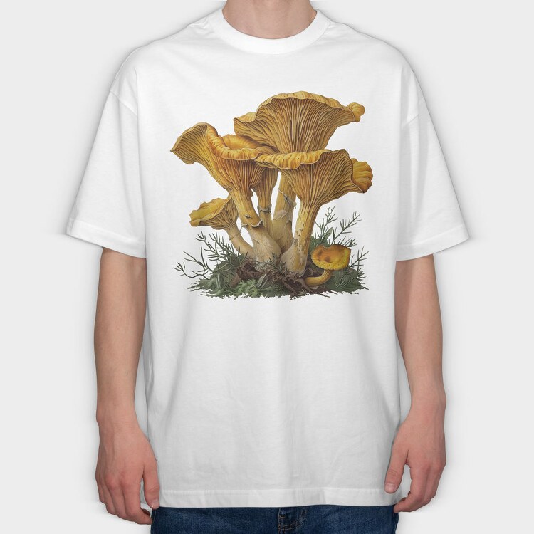 Vintage Mushroom Fairy, Tricou Oversize Barbati (Unisex)