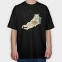 Chill Cat, Tricou Oversize Barbati (Unisex)