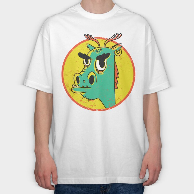 Cool Dragon, Tricou Oversize Barbati (Unisex)