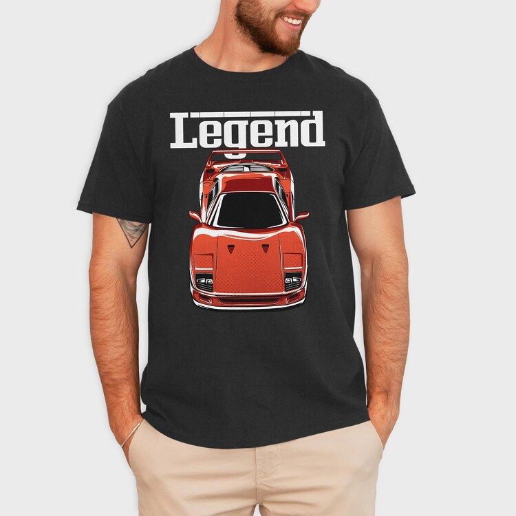 Ferrari F40, Tricou Barbati (Unisex)