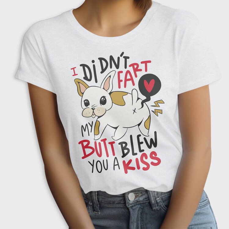 Funny Fart French Bulldog, Tricou Femei