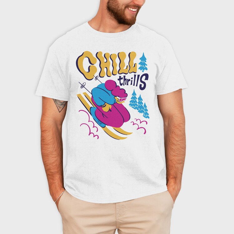 Chill Thrills Trend Winter, Tricou Barbati (Unisex)