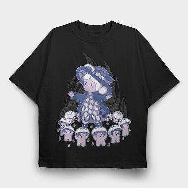 Fungi Witch, Tricou Oversize Barbati (Unisex)
