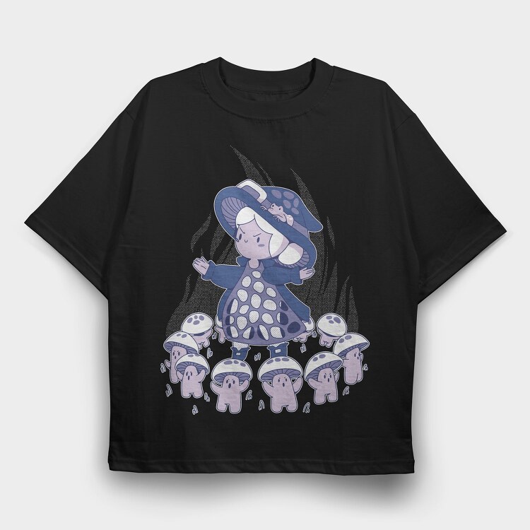 Fungi Witch, Tricou Oversize Barbati (Unisex)