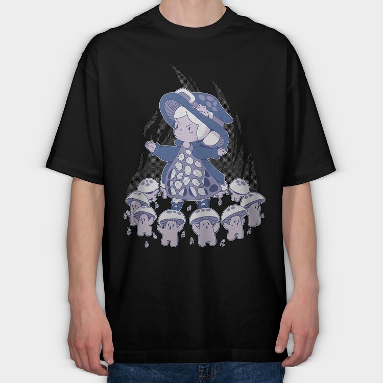 Fungi Witch, Tricou Oversize Barbati (Unisex)