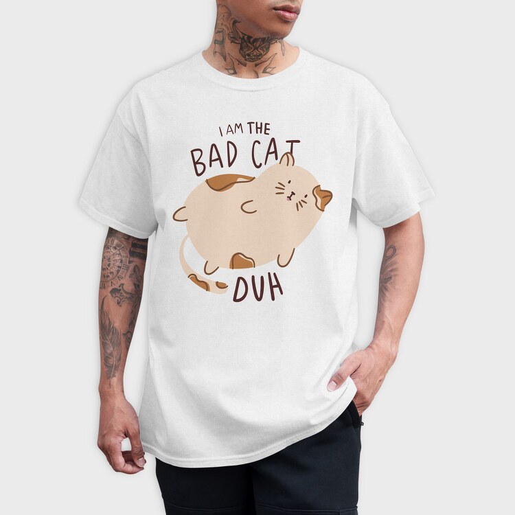 I Am The Bad Cat, Tricou Barbati (Unisex)