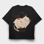 I Am The Bad Cat, Tricou Oversize Barbati (Unisex)