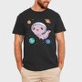 Cute Axolotl Space, Tricou Barbati (Unisex)
