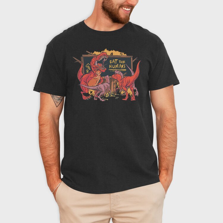 T Rex Dinosaur Teacher, Tricou Barbati (Unisex)
