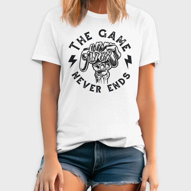 Funny Gaming Quote Skeleton Hand, Tricou Barbati (Unisex)