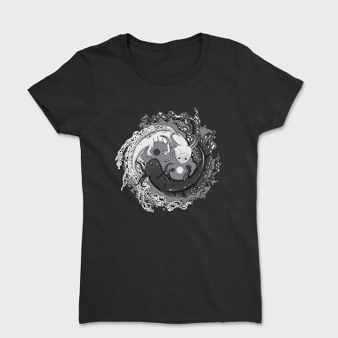 Axolotl Yin Yang Balance, Tricou Femei