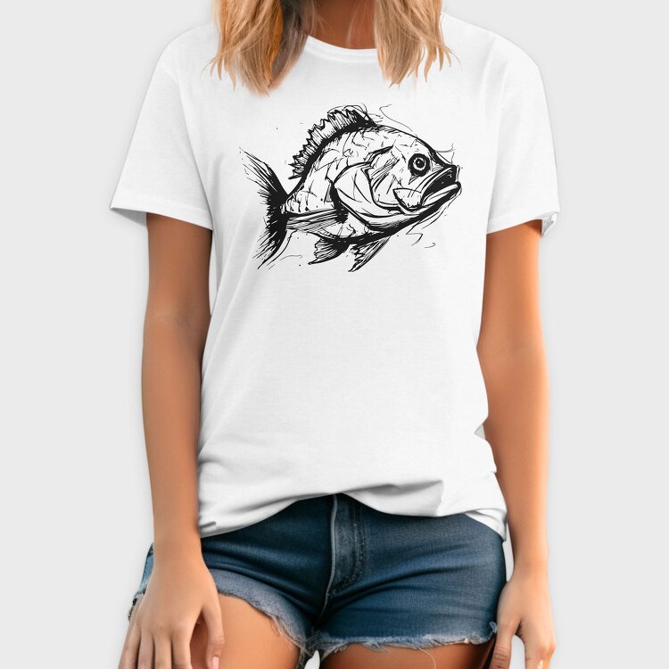 Sketch Of A Fish, Tricou Barbati (Unisex)