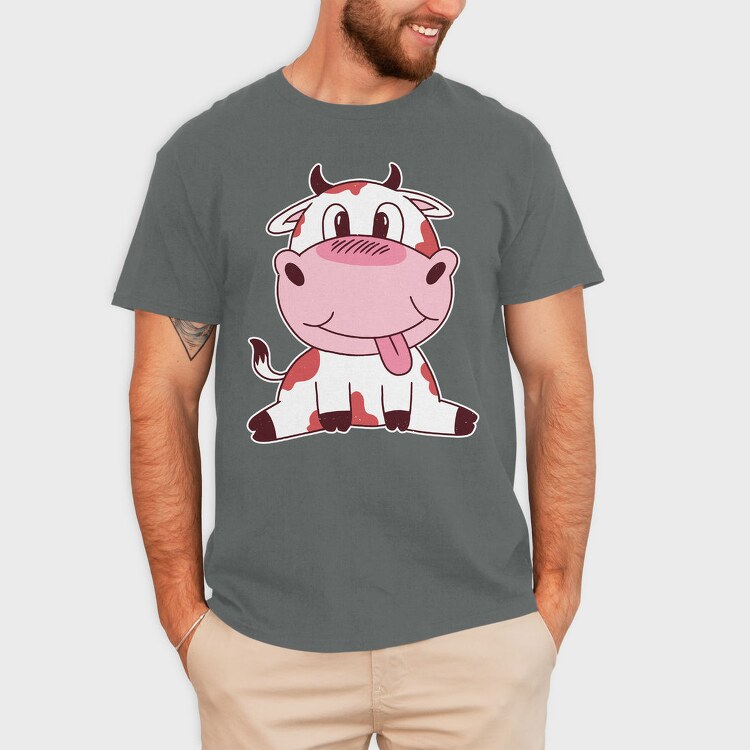 Cute Baby Cow, Tricou Barbati (Unisex)