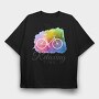 Watercolor Cycling Logo 001, Tricou Oversize Barbati (Unisex)