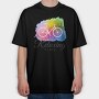 Watercolor Cycling Logo 001, Tricou Oversize Barbati (Unisex)