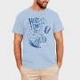 Funny Giraffe Riding Bicycle Back To Shcool, Tricou Barbati (Unisex)