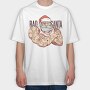 Bad Tattoo Santa, Tricou Oversize Barbati (Unisex)