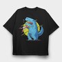 T Rex Megaphone Loud, Tricou Oversize Barbati (Unisex)