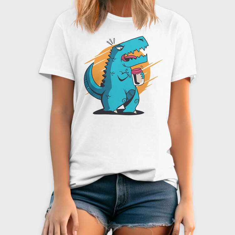 T Rex Opening Jar, Tricou Barbati (Unisex)