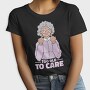 Funny Grandma Cartoon Too Old To Care, Tricou Femei
