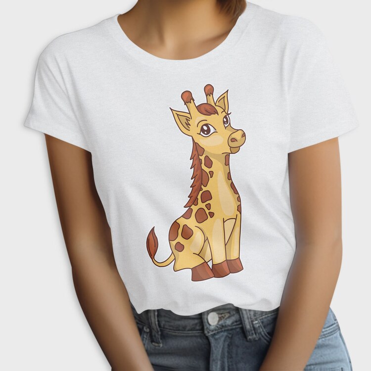 Cute Baby Giraffe, Tricou Femei