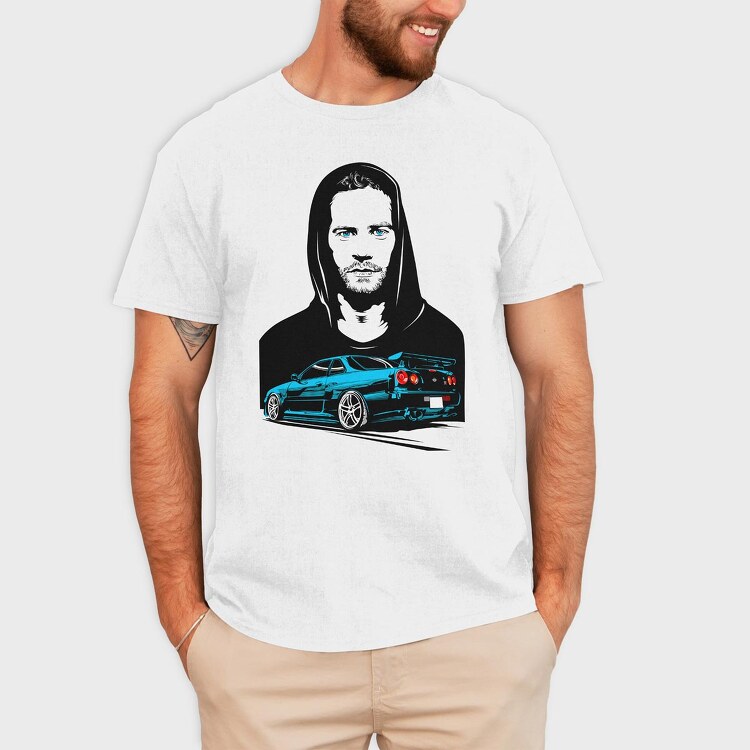 PAUL WALKER, Tricou Barbati (Unisex)