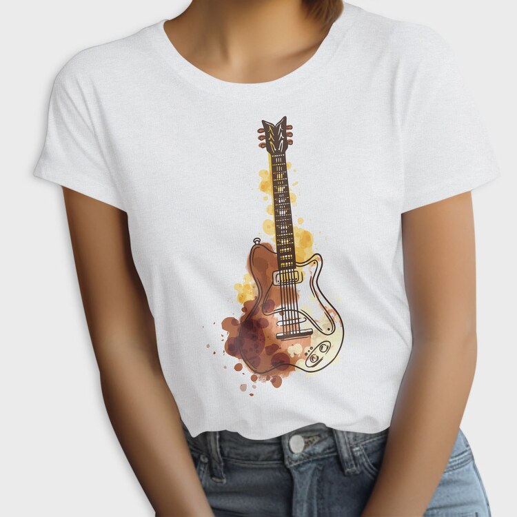 Watercolor Guitar, Tricou Femei