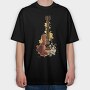 Watercolor Guitar, Tricou Oversize Barbati (Unisex)