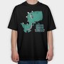 Cute Baby T Rex Dinosaur, Tricou Oversize Barbati (Unisex)