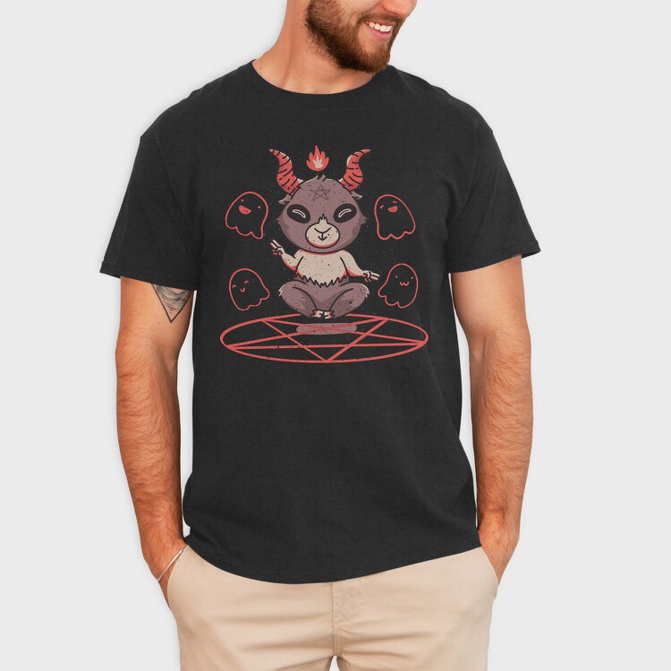 Cute Baphomet, Tricou Barbati (Unisex)