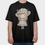 Vintage Watermelon Girl, Tricou Oversize Barbati (Unisex)