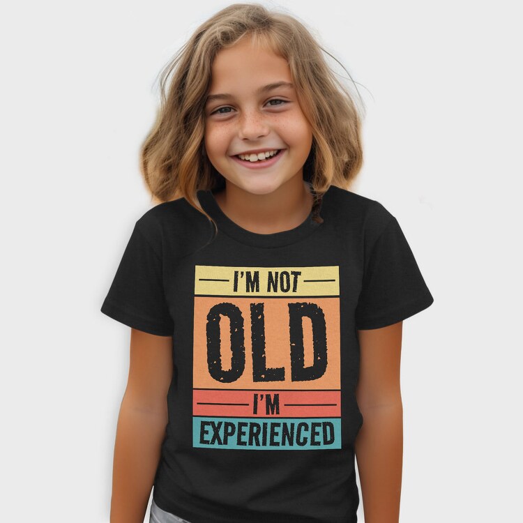 I M Not Old I M Experienced Retro Sunset, Tricou Copii