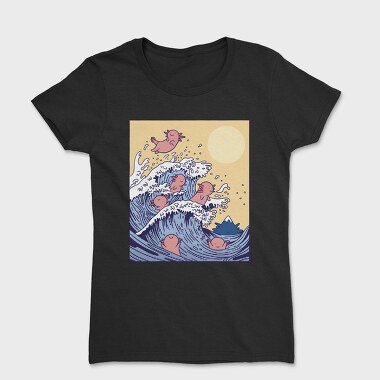 Axolotls In Wave, Tricou Femei