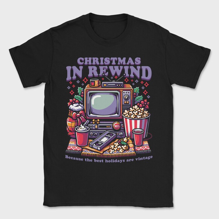 Christmas In Rewind Trend, Tricou Barbati (Unisex)
