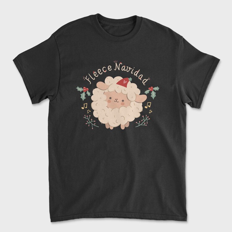 Merry Christmas Cute Sheep 1, Tricou Barbati (Unisex)
