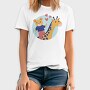 Cute Bear And Giraffe, Tricou Barbati (Unisex)