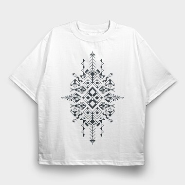 Berber Lines Symbol Mofit, Tricou Oversize Barbati (Unisex)
