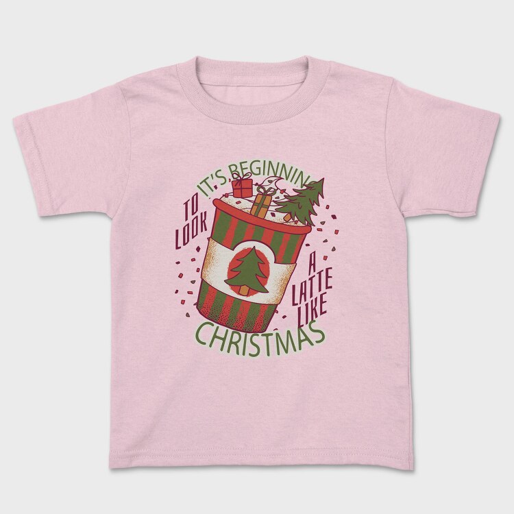 Christmas Latte A Latte Like, Tricou Copii