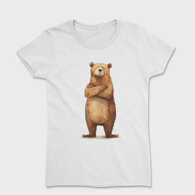 Watercolor Bear Wise, Tricou Femei