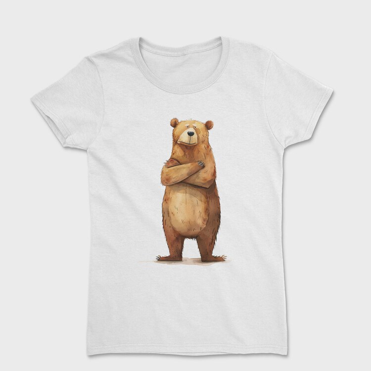 Watercolor Bear Wise, Tricou Femei
