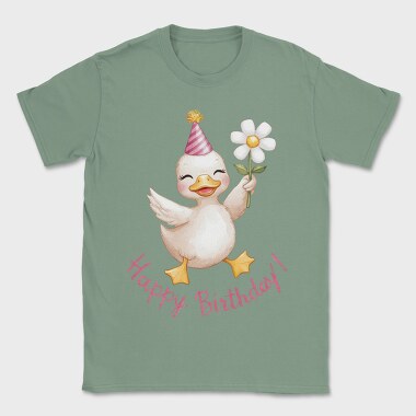 Watercolor Birthday Duck, Tricou Barbati (Unisex)