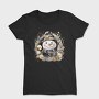 Watercolor Black Gold Snowman, Tricou Femei