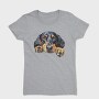 Watercolor Black Tan Coonhound, Tricou Femei